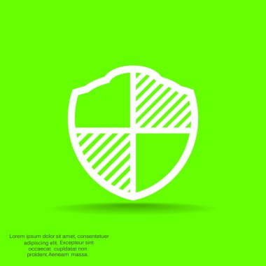 Basit kalkan web simgesi