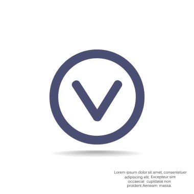 Chek işareti ile kene simgesi