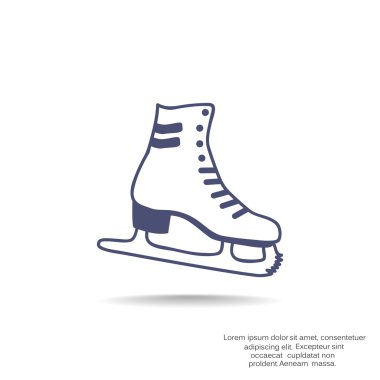 Paten ayakkabı web simgesi