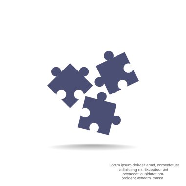 Bulmaca öğeleri basit web simgesi