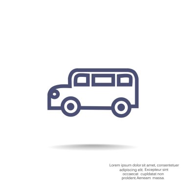 okul servisi simgesi