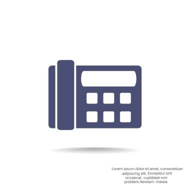 Faks telefon web simgesi