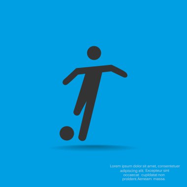 Futbol oyuncu siluet