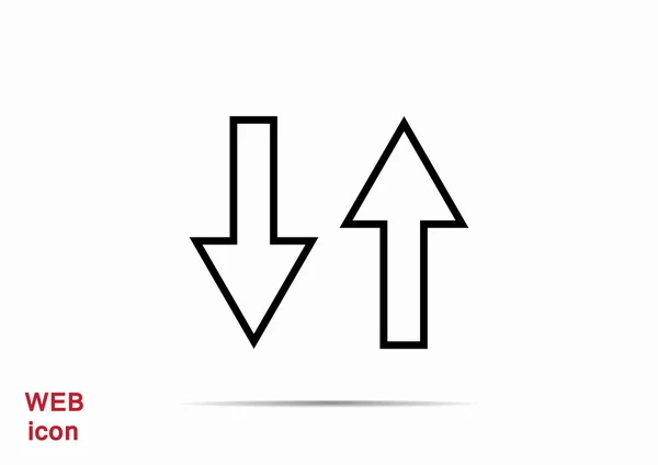 Two arrows icon — Stock Vector