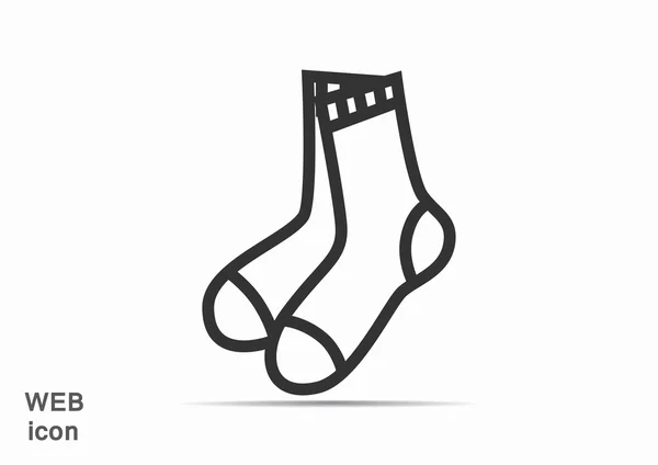 Socken Web-Symbol — Stockvektor