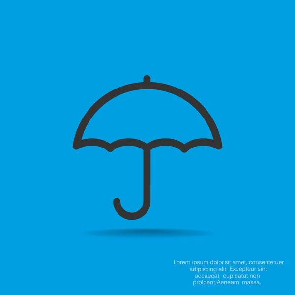 Εικονίδιο web ομπρέλα απλή διάρθρωση — Διανυσματικό Αρχείο