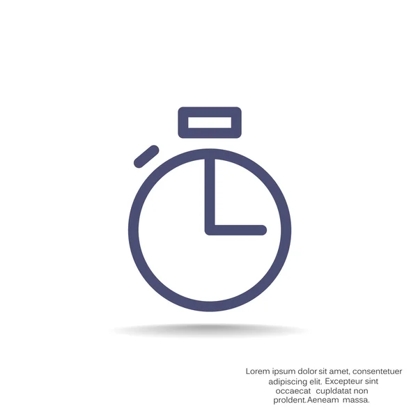 Simple icône web chronomètre — Image vectorielle