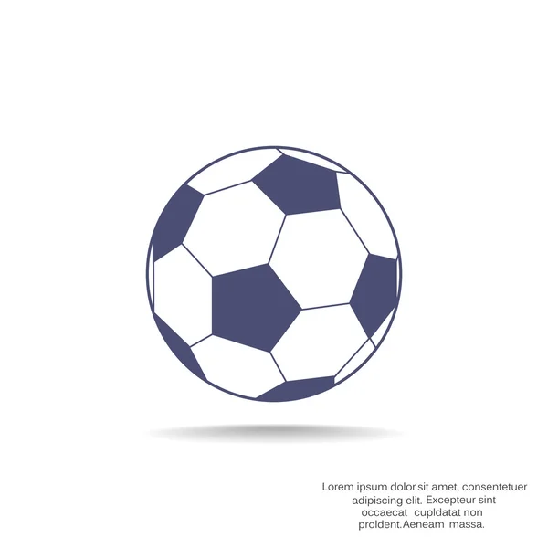 Icône web ballon de football — Image vectorielle