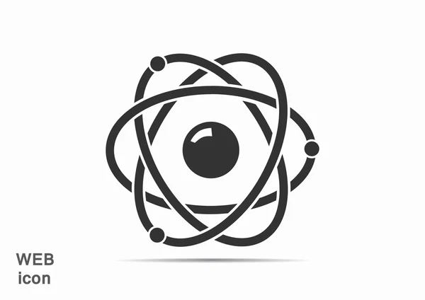 Signo átomos, concepto nuclear — Vector de stock