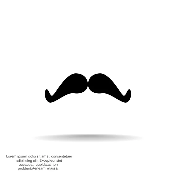 Doodle mustache simple web icon