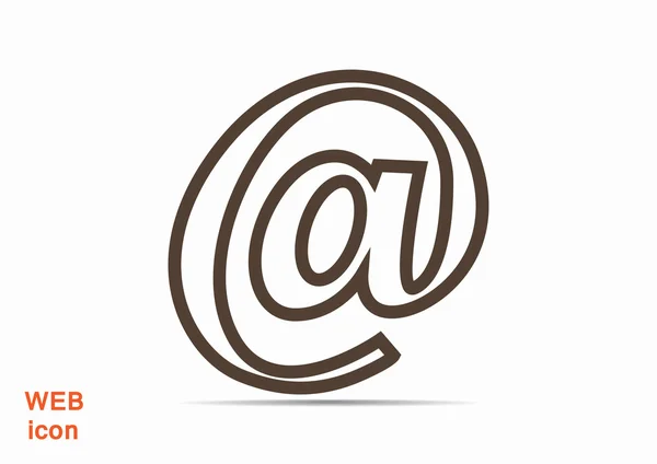 Εικονίδιο "υπογραφή ηλεκτρονικού ταχυδρομείου web" — Διανυσματικό Αρχείο