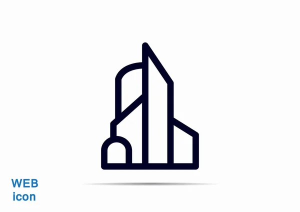 Großstadt einfache Web-Ikone — Stockvektor
