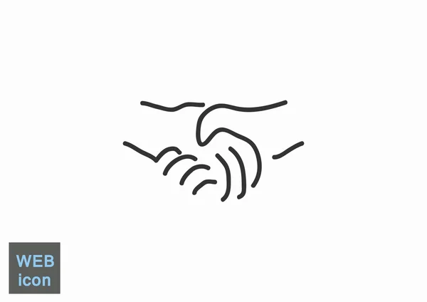 Shaking hands symbol — Stock Vector