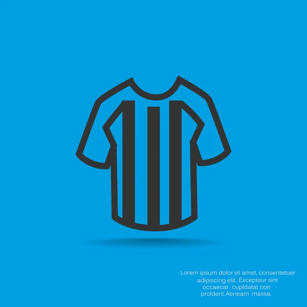 Football T-shirt icône web — Image vectorielle