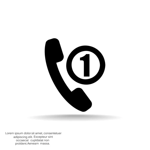 Phone tube with missing call — Stock Vector