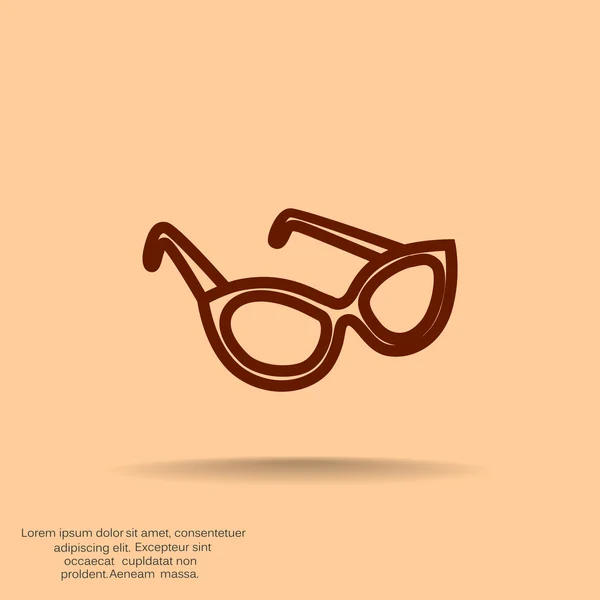 Icono web gafas — Archivo Imágenes Vectoriales