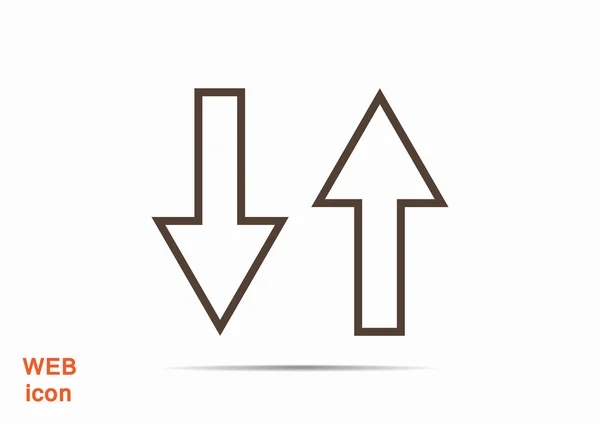 Deux flèches icône — Image vectorielle