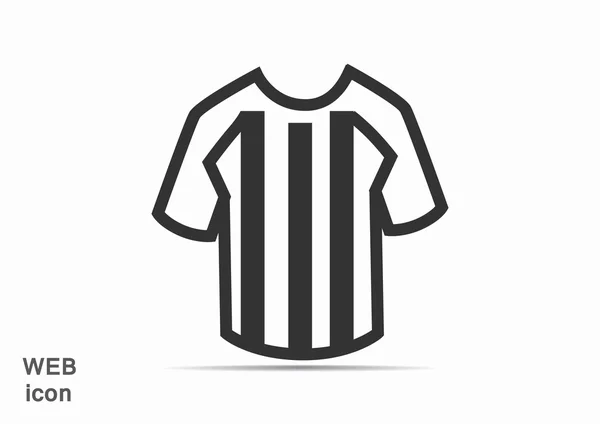 Voetbal T-shirt web pictogram — Stockvector