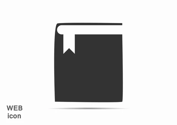 Gesloten boek web pictogram — Stockvector