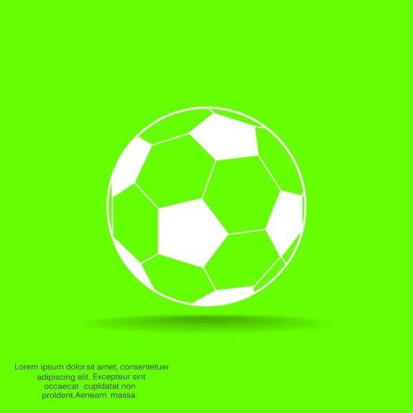 Fußball-Web-Ikone — Stockvektor