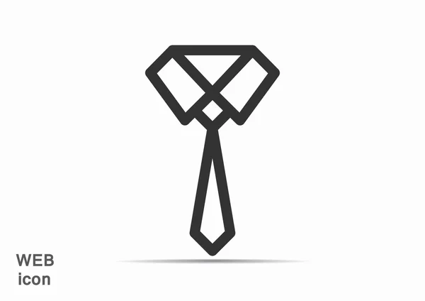 Записані краватки проста веб-іконка — стоковий вектор