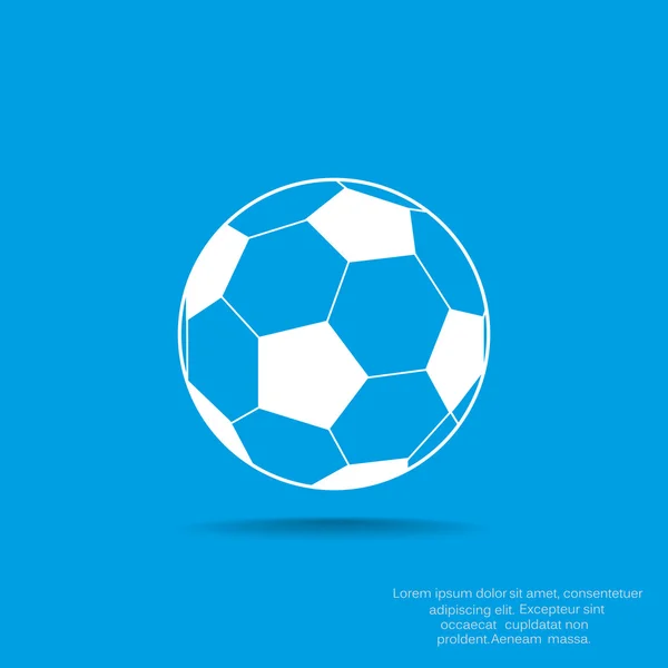サッカー ボールの web アイコン — ストックベクタ