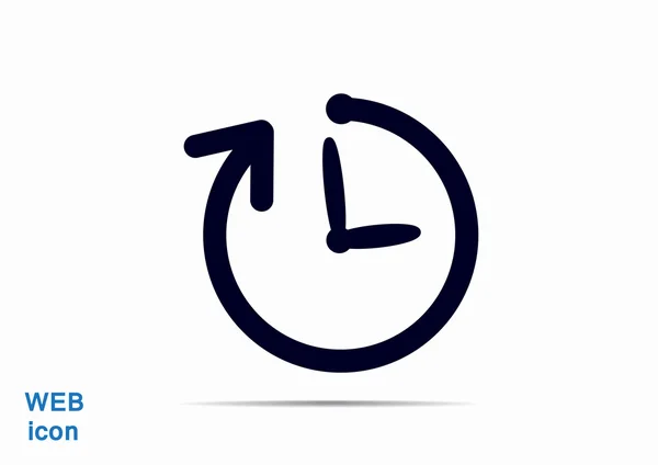 Horloge web pictogram — Stockvector