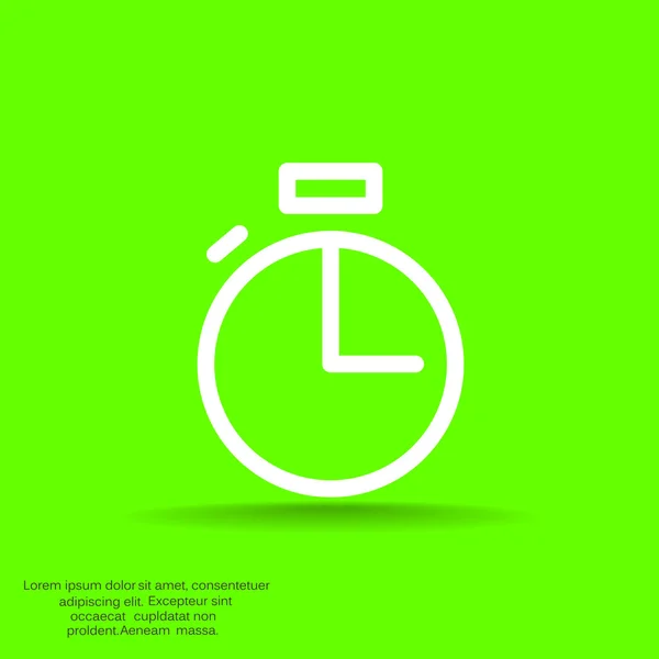 Simple icône web chronomètre — Image vectorielle