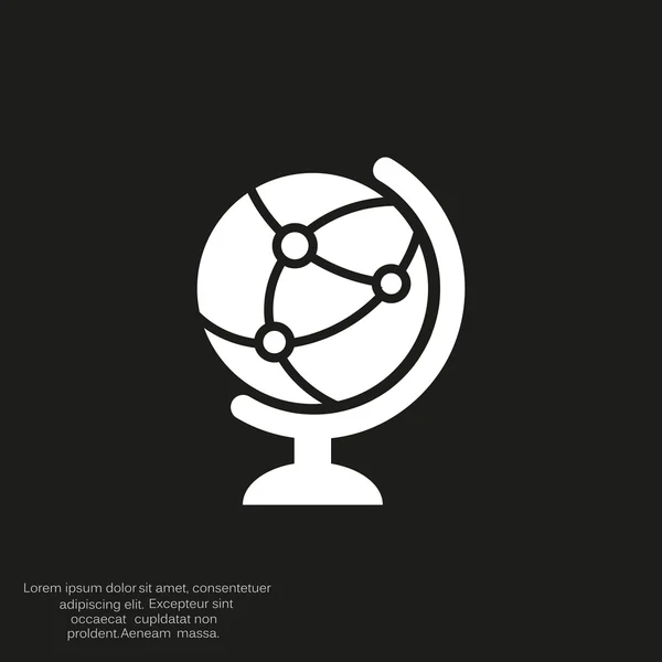 Globo con icono de celdas — Archivo Imágenes Vectoriales