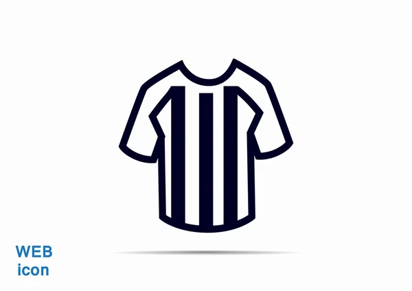 Futebol ícone da web camiseta —  Vetores de Stock