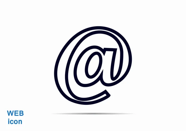 Email sign web icon — Stock Vector