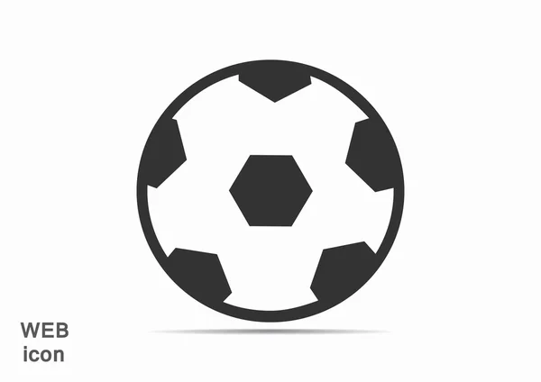 サッカー ボールの web アイコン — ストックベクタ