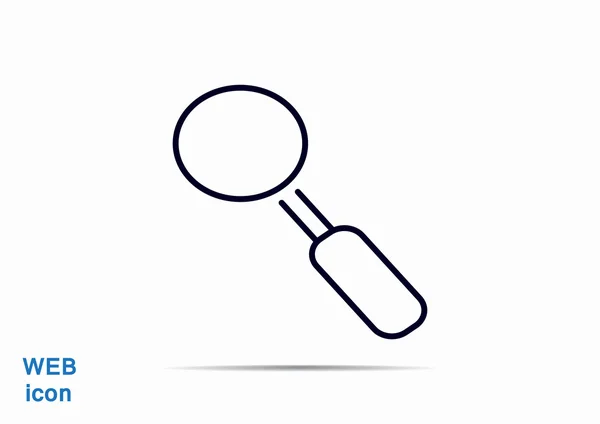 Simple magnifying glass icon — Stock Vector