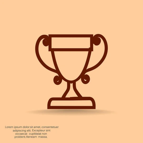 Icono de premio simple — Vector de stock