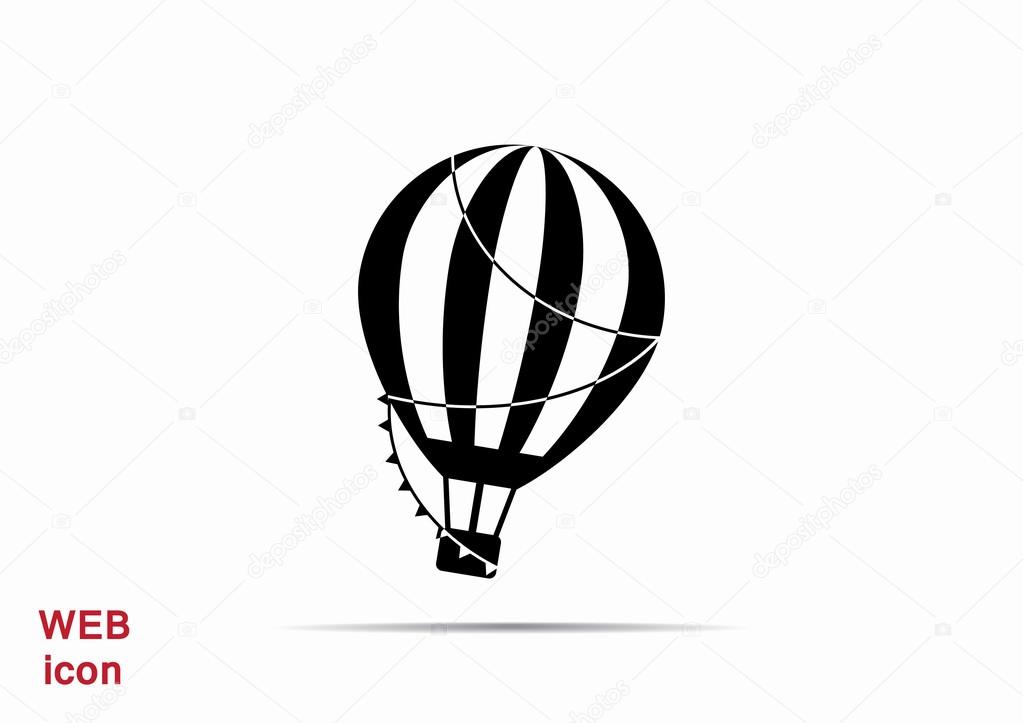 Balloon aerostat web icon