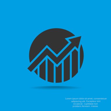 iş büyüyen grafik sunum simgesini
