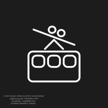 Füniküler demiryolu web simgesi,