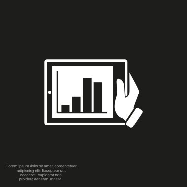 Dijital tablet basit web simgesi