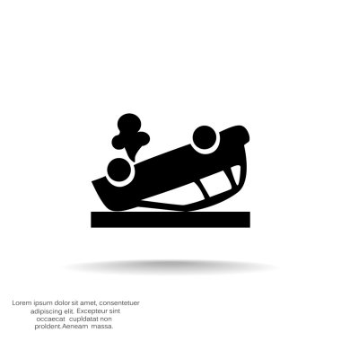 Kırık araba web simgesi