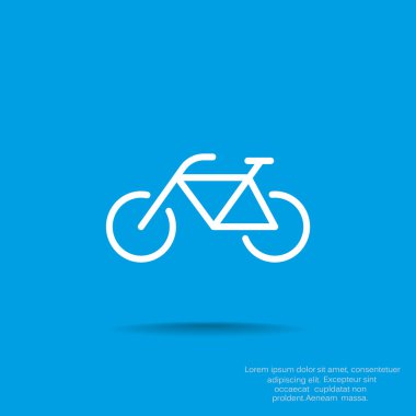 Bisiklet basit web simgesi