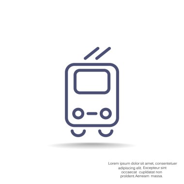 Basit tramvay simgesi