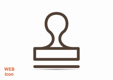 Mühür stamper kavramı simgesi