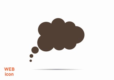 Bulut köpük basit web simgesi