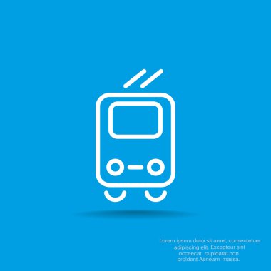 Basit tramvay simgesi