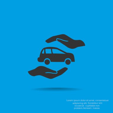 Car Insurance web icon clipart