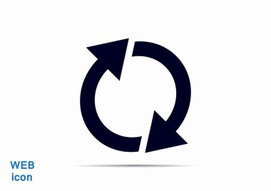 Oklar web simgesi olan daire