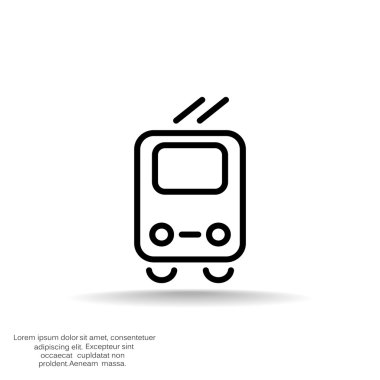 Basit tramvay simgesi