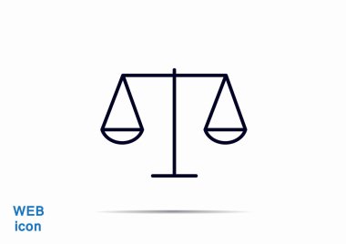 Adalet basit web simgesi ölçekleri