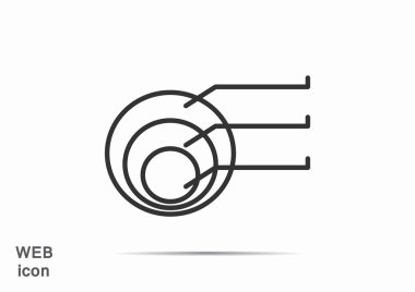 Yuvarlak Infographic web simgesi