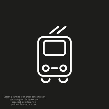 Basit tramvay simgesi